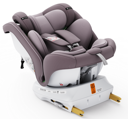 360 fokba elfordítható - BUF BOOF TWT Plus iSize Autósülés, 360 °-os, 0-36 kg-os forgatással, 40-150 cm, LightRed