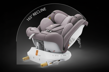 BUF BOOF TWT Plus iSize Autósülés, 360 °-os, 0-36 kg-os forgatással, 40-150 cm, LightRed [2]