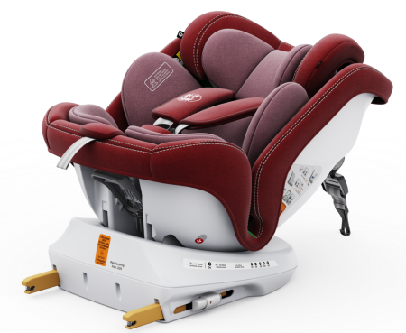 360 fokba elfordítható - BUF BOOF TWT Plus iSize Autósülés, 360 °-os, 0-36 kg-os forgatással, 40-150 cm, Red