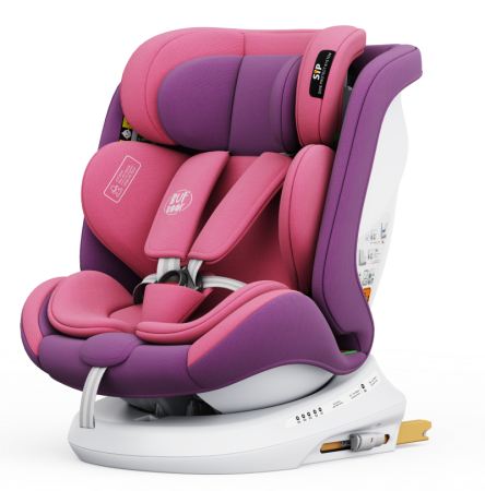 BUF BOOF® TWT Plus DELUXE i-Size R129 360°-ban forgatható ISOFIX autósülés 40–150 cm 0–36 kg UnicornPink [1]