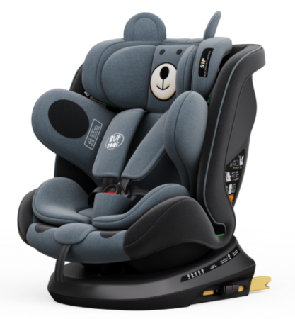 360 fokba elfordítható - BUF BOOF TWT Plus iSize Autósülés, 360 °-os, 0-36 kg-os forgatással, 40-150 cm, UrsBlack