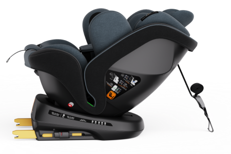 BUF BOOF TWT Plus iSize Autósülés, 360 °-os, 0-36 kg-os forgatással, 40-150 cm, UrsBlack [13]