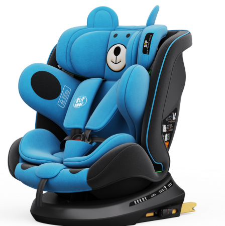 iSize - BUF BOOF® TWT Plus DELUXE i-Size R129 360°-ban forgatható ISOFIX autósülés 40–150 cm 0–36 kg UrsBlue