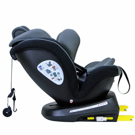 BUF BOOF TWT Plus iSize Autósülés, 360 °-os, 0-36 kg-os forgatással, 40-150 cm, UrsBlack [4]