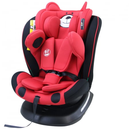 360 fokba elfordítható - BUF BOOF TWT Plus iSize Autósülés, 360 °-os, 0-36 kg-os forgatással, 40-150 cm, UrsRed