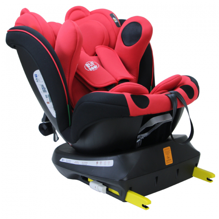 BUF BOOF TWT Plus iSize Autósülés, 360 °-os, 0-36 kg-os forgatással, 40-150 cm, UrsRed [4]