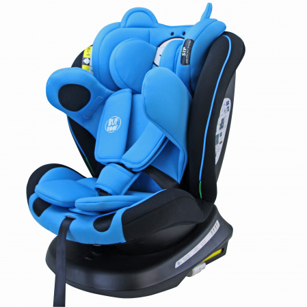 BUF BOOF TWT Plus iSize Autósülés, 360 °-os, 0-36 kg-os forgatással, 40-150 cm, UrsBlue [11]