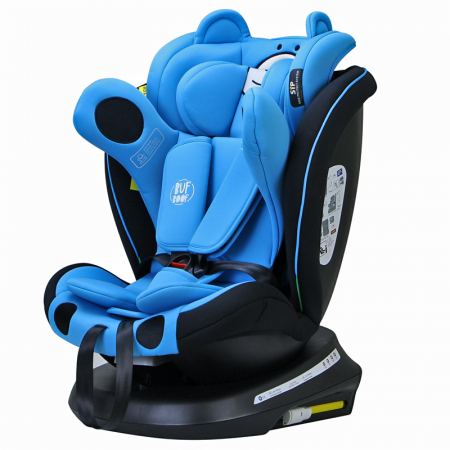 BUF BOOF TWT Plus iSize Autósülés, 360 °-os, 0-36 kg-os forgatással, 40-150 cm, UrsBlue [5]