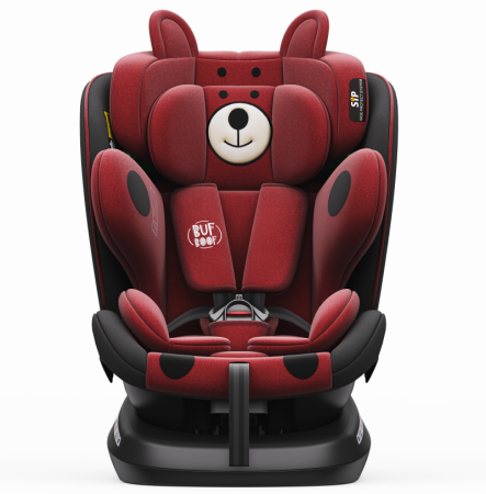 BUF BOOF TWT Plus iSize Autósülés, 360 °-os, 0-36 kg-os forgatással, 40-150 cm, UrsRed [3]