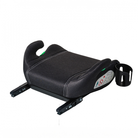 Hero BUF BOOF Isofix autós ülésmagasító R129 ISize 125-150 22-36 kg, DarkGrey [3]