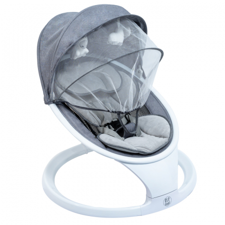 W5 hordozható intelligens elektromos bölcső, multifunkcionális, Bluetooth kapcsolat, 5 mozgásmodul, távirányító, EasyTouch funkció, szürke színű [3]