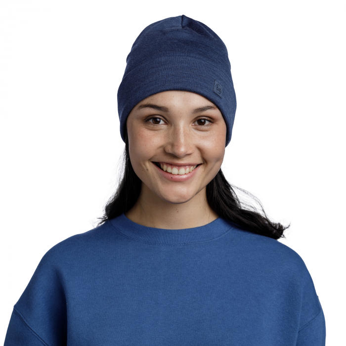Caciula merino heavyweight Solid night blue [4]