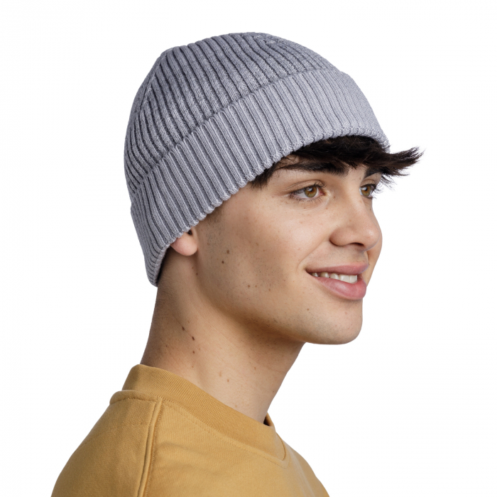 Caciula MERINO SUMMIT solid light grey [4]