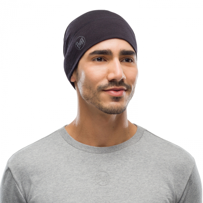 Caciula merino lightweight SOLID black [5]