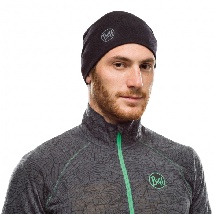 Caciula merino midweight Solid black [2]