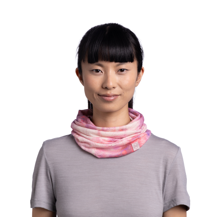 Light Weight merino wool prints Orisa pink azalea [4]