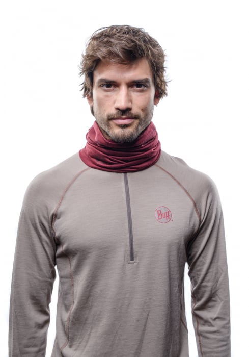 LIGHTWEIGHT MERINO WOOL SOLID WINE [2]