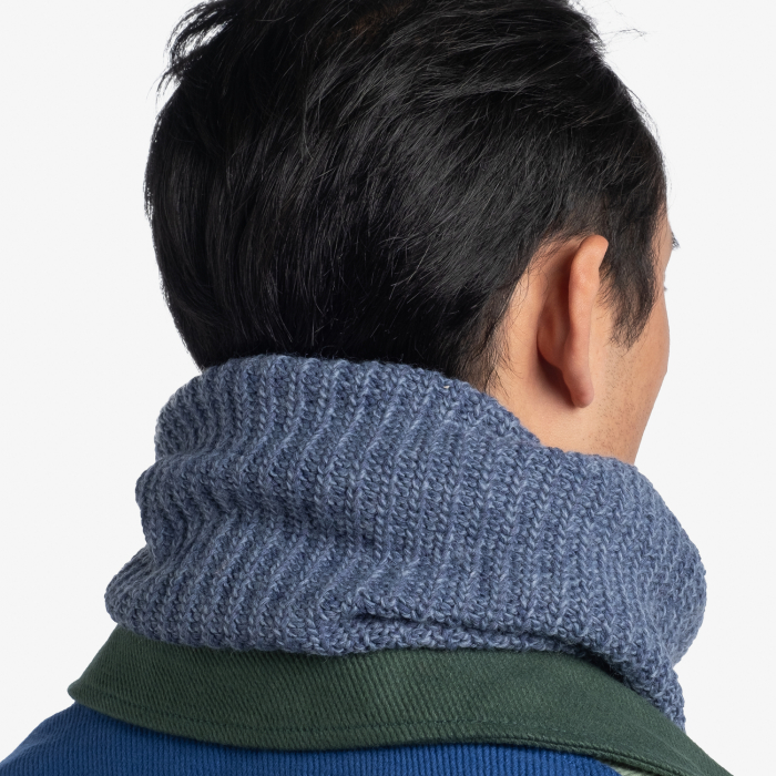 Neckwarmer crosetat cu polar - VAED Dusty blue [3]