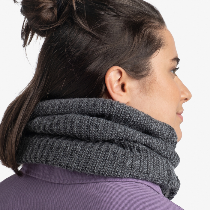 Neckwarmer crosetat cu polar - VAED Grey Heather [4]