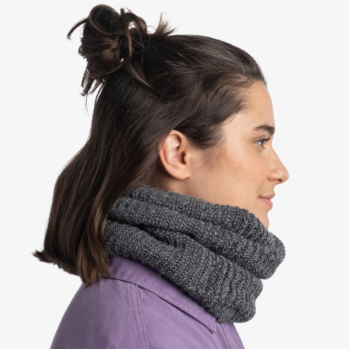 Neckwarmer crosetat cu polar - VAED Grey Heather [3]