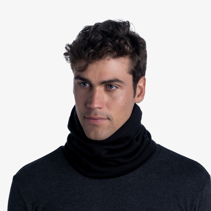 Neckwarmer knitted & polar NEO Black [3]