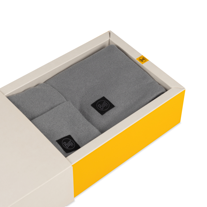 SET Caciula + Neckwarmer - NIELS R Grey [4]