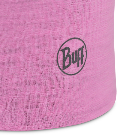 Caciula junior merino wool Reversible - Fluor fuchsia-Grey [2]