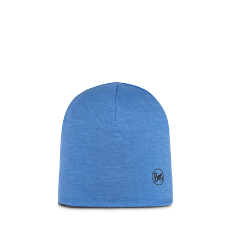 Caciuli copii - Caciula junior merino wool Reversible - Royal-Grey