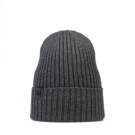 Caciula knitted wool Norval Grey Heather