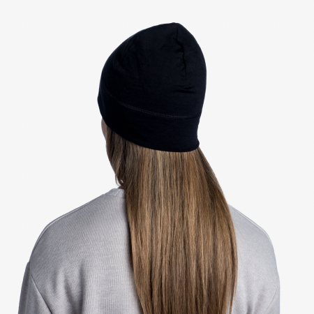 Caciula merino lightweight SOLID black [3]