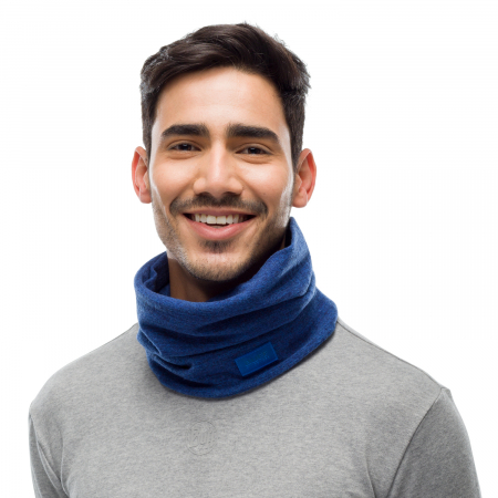 Merino fleece neckwarmer Solid azure [1]