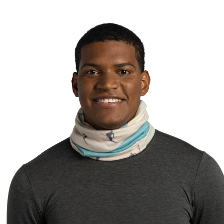 Light Weight merino wool prints EKAN Grey [3]