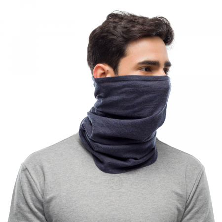 Mid weight merino wool Night blue melange [2]