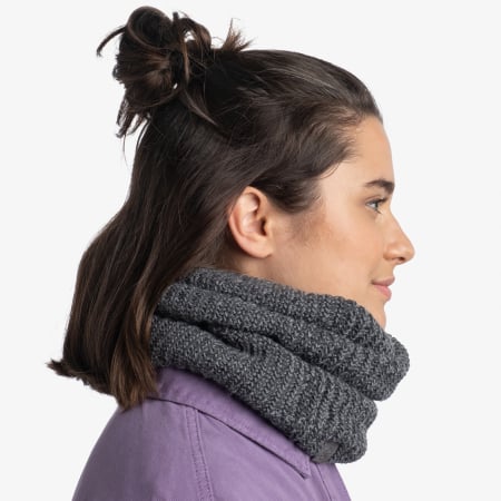 Neckwarmer crosetat cu polar - VAED Grey Heather [2]