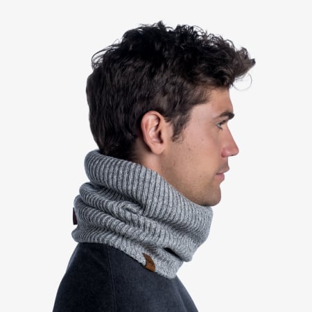 Neckwarmer knitted fleece LYNE Light Grey [2]