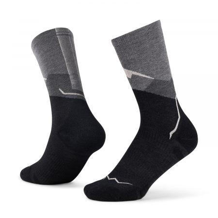Sosete - Sosete Light Wool Merino Crew - LCW2 Graphite