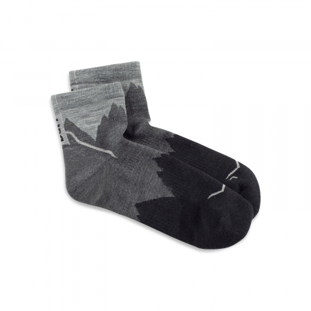 Sosete Light Wool Merino Quarter - LWQ2 Black [2]