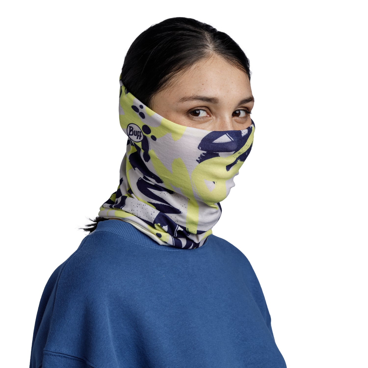 Scaldacollo Elastico Buff Olympian - Tubolare Multifunzione Unisex Per Sport E Tempo Libero Buff Original Solid