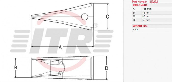 Dinte Central 1U3202 [4]