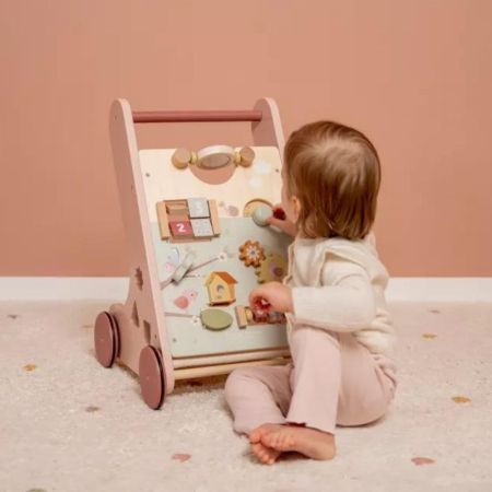 Antemergator din lemn FSC cu activitati Flowers & Butterflies [2]