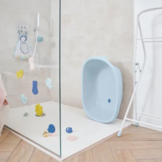 Badabulle - Set cadita in forma de balena, suport si furtun de scurgere [3]