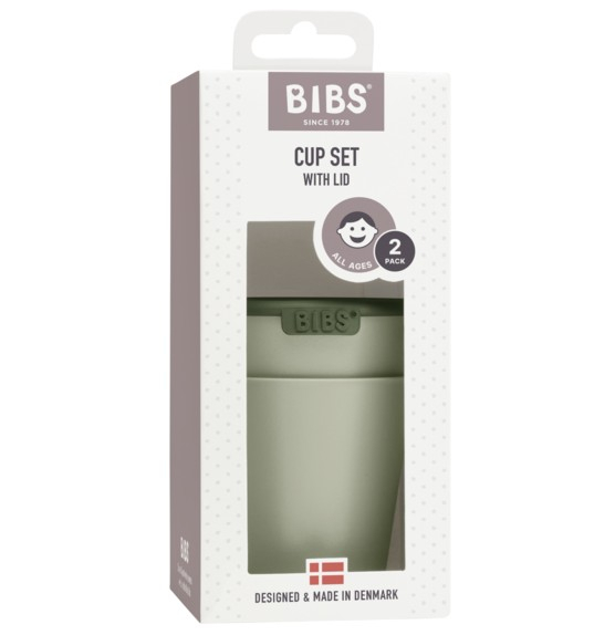 BIBS - Set 2 pahare pentru bebe, Sage [2]