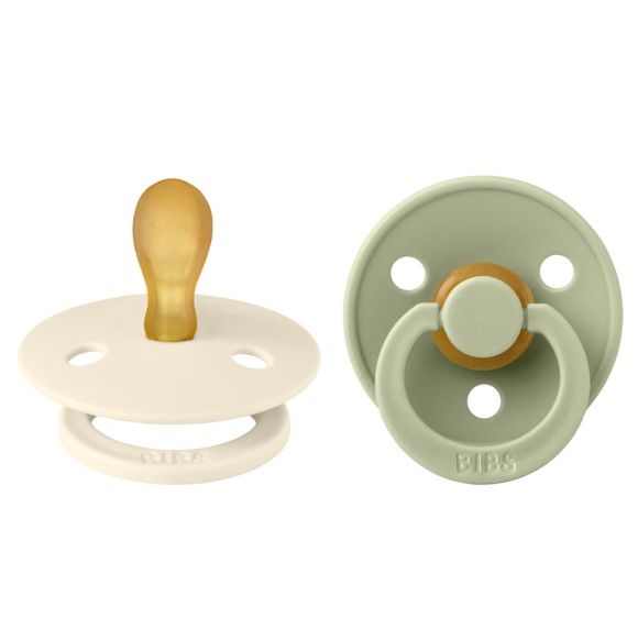 BIBS - Set 2 suzete Colour Latex, tetina simetrica, 6 luni + Size 2 [2]