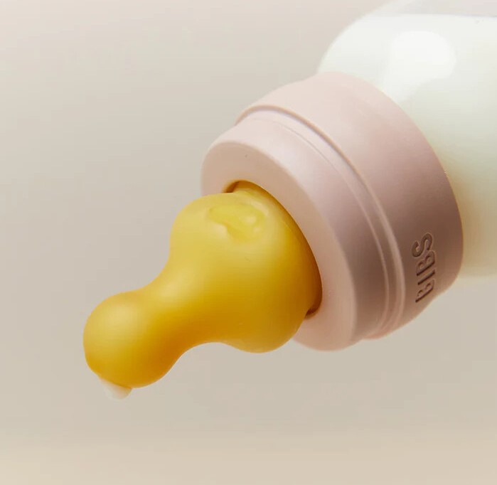 BIBS - Set 2 tetine pentru biberon, Latex, cu flux lent [4]