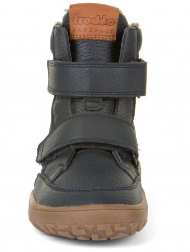 Cizme Froddo barefoot impermeabile piele naturală căptuşite lână naturală Dark Blue [4]