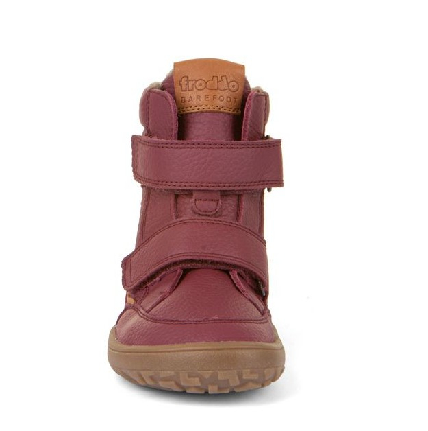 Cizme Froddo copii barefoot impermeabile piele naturală căptuşite lână naturală Bordeaux [5]