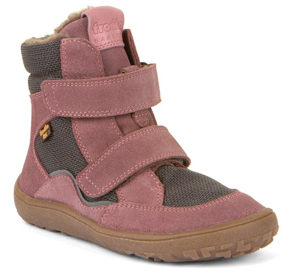Ghetele de iarnă Barefoot Froddo Tex Grey/Pink [1]
