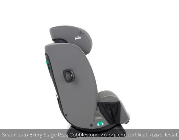 Joie - Scaun auto Every Stage R129 Cobblestone, 40-145 cm, certificat R129 si testat ADAC [6]
