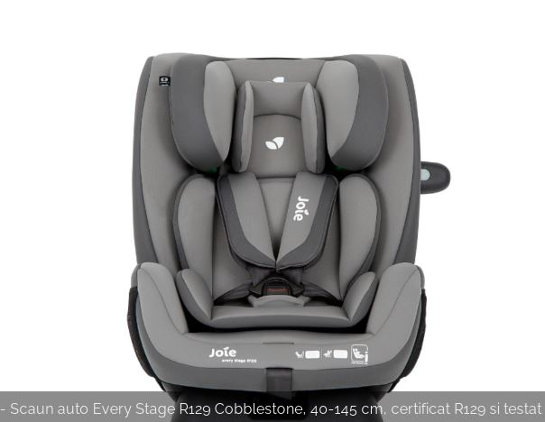 Joie - Scaun auto Every Stage R129 Cobblestone, 40-145 cm, certificat R129 si testat ADAC [1]