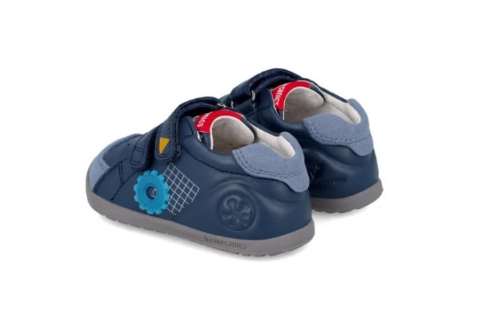 Pantofi copii baieti calapod lat din piele Biomecanics, Albastru - 241161-A183 [4]